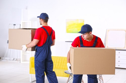 Packing materials and moving boxes prepared for a Richmond Upon Thames home move