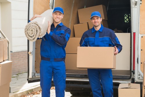 Wardrobe cartons, tape, and protective packing supplies for local moving jobs