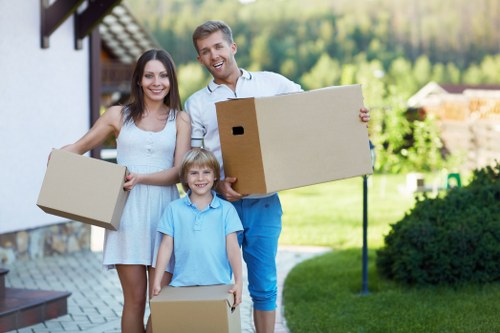 Professional removal company protecting items during transport